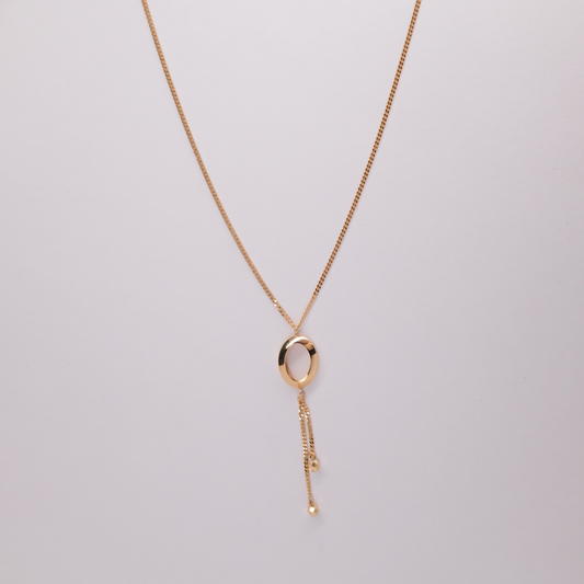 Oval Lariat Necklace