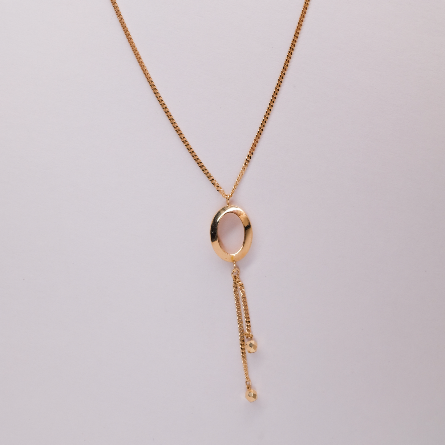 Oval Lariat Necklace