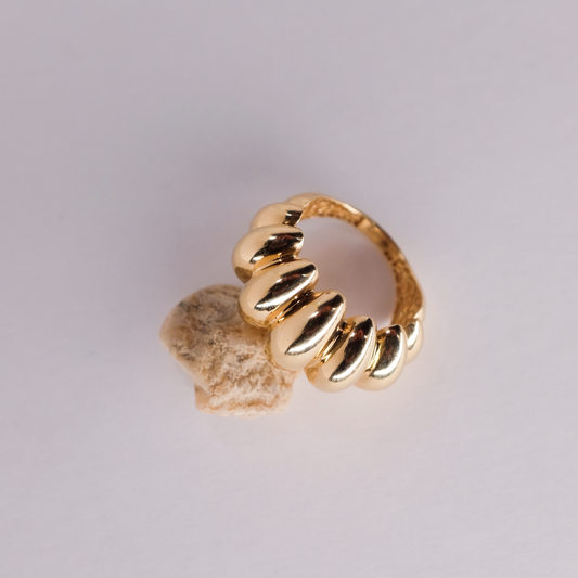 Chunky Ribbed Band Ring