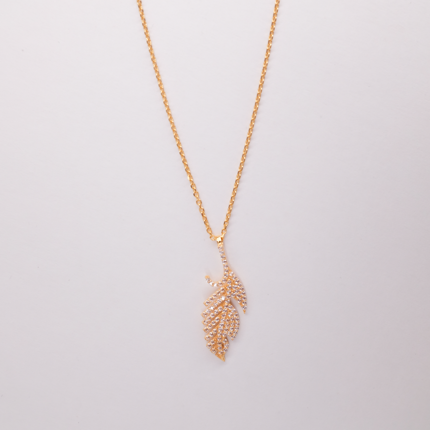 Celeste Feather Necklace