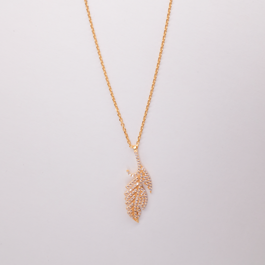 Celeste Feather Necklace