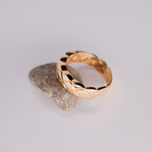 Quilted Band Ring