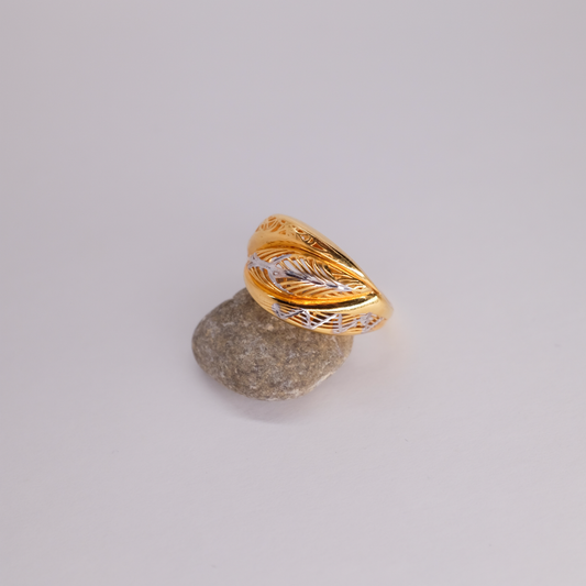 Two-Tone Mirage Ring