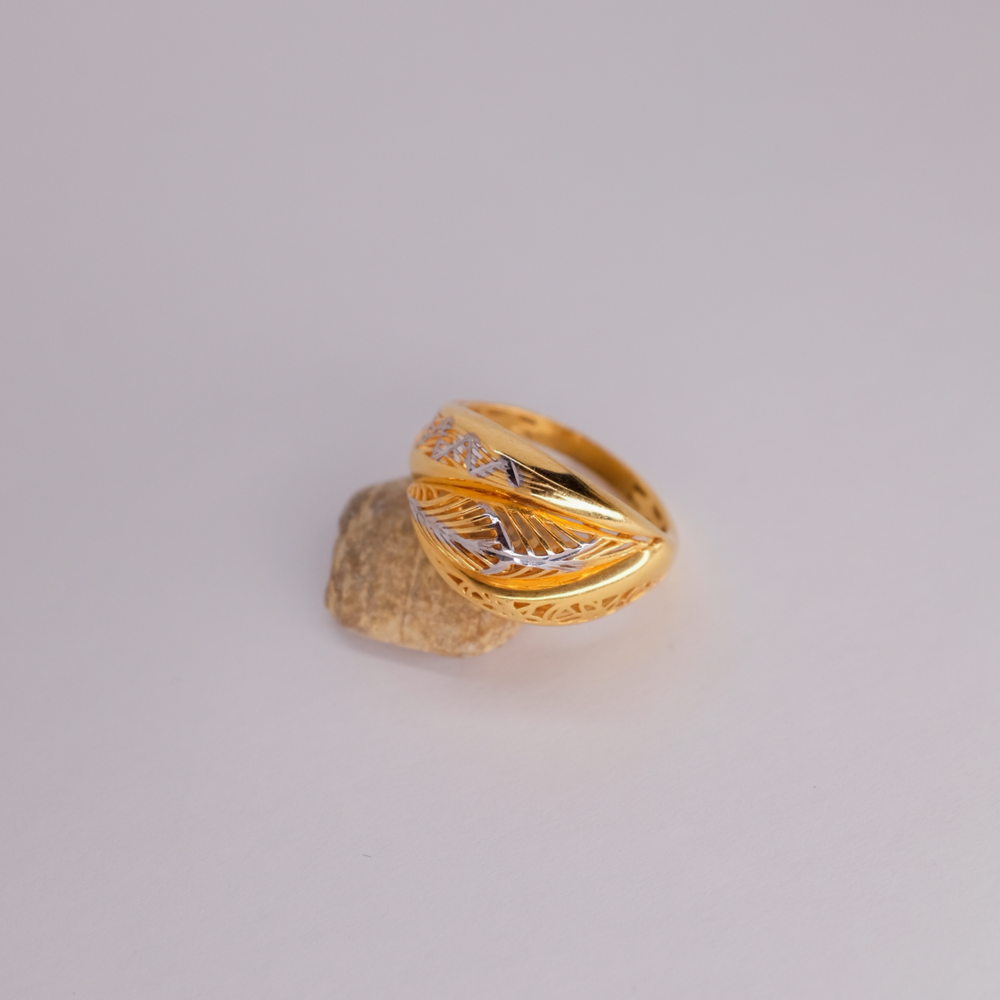 Two-Tone Mirage Ring