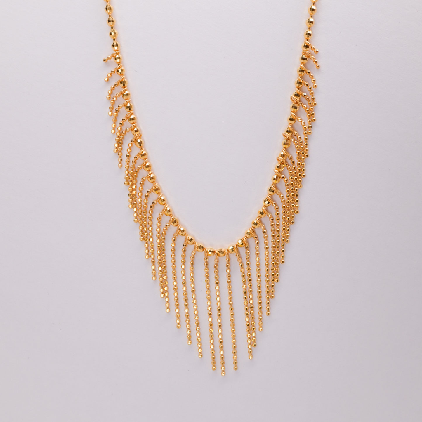 Golden Fringe Necklace