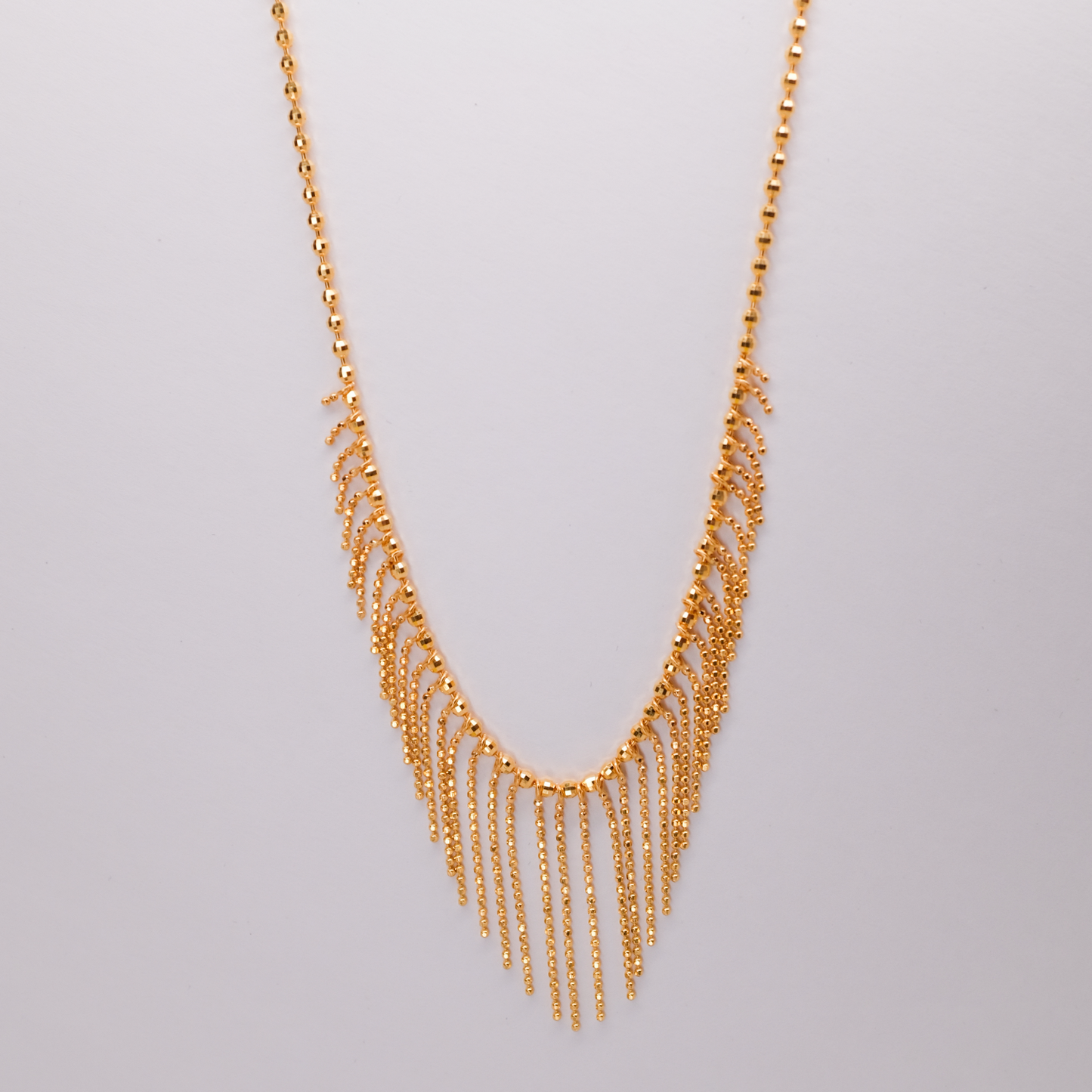 Golden Fringe Necklace