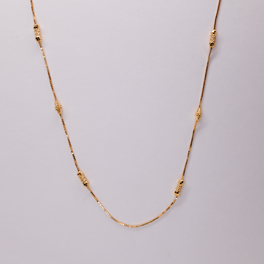 Beaded Gold Chain I