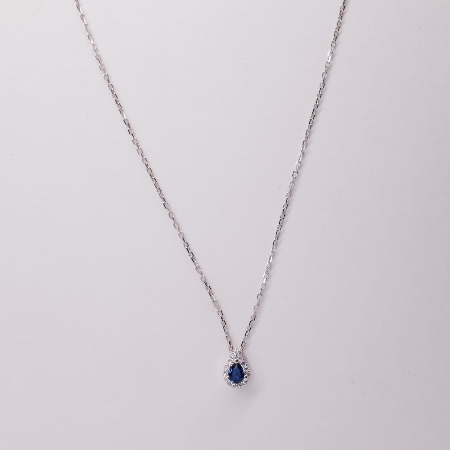 Sapphire Drop Necklace