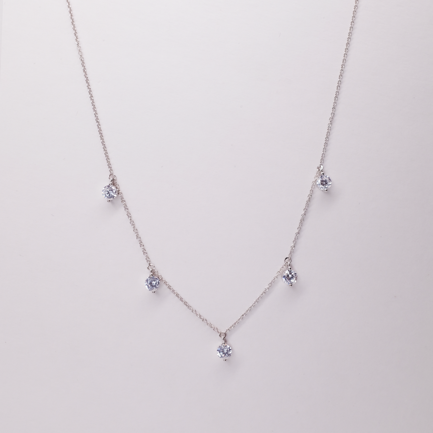 Diamond Droplet Necklace