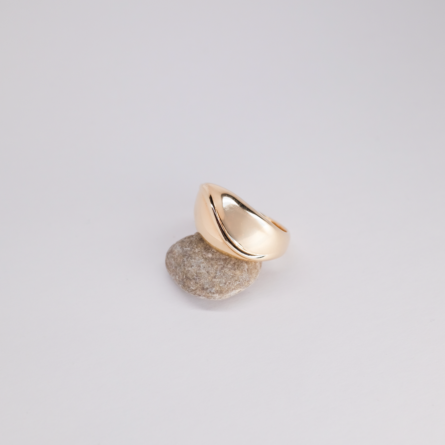 Sleek Wave Ring