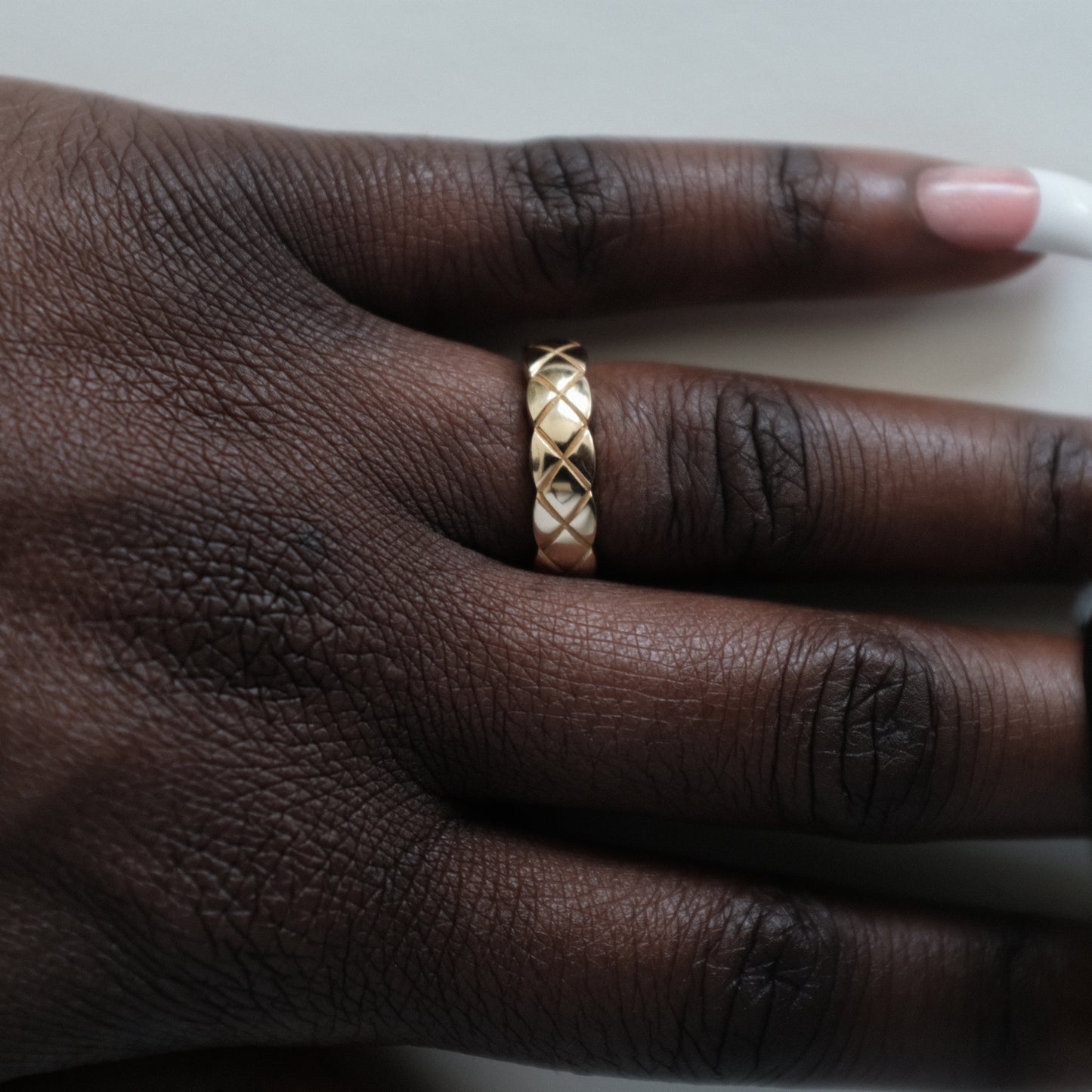 Quilted Band Ring