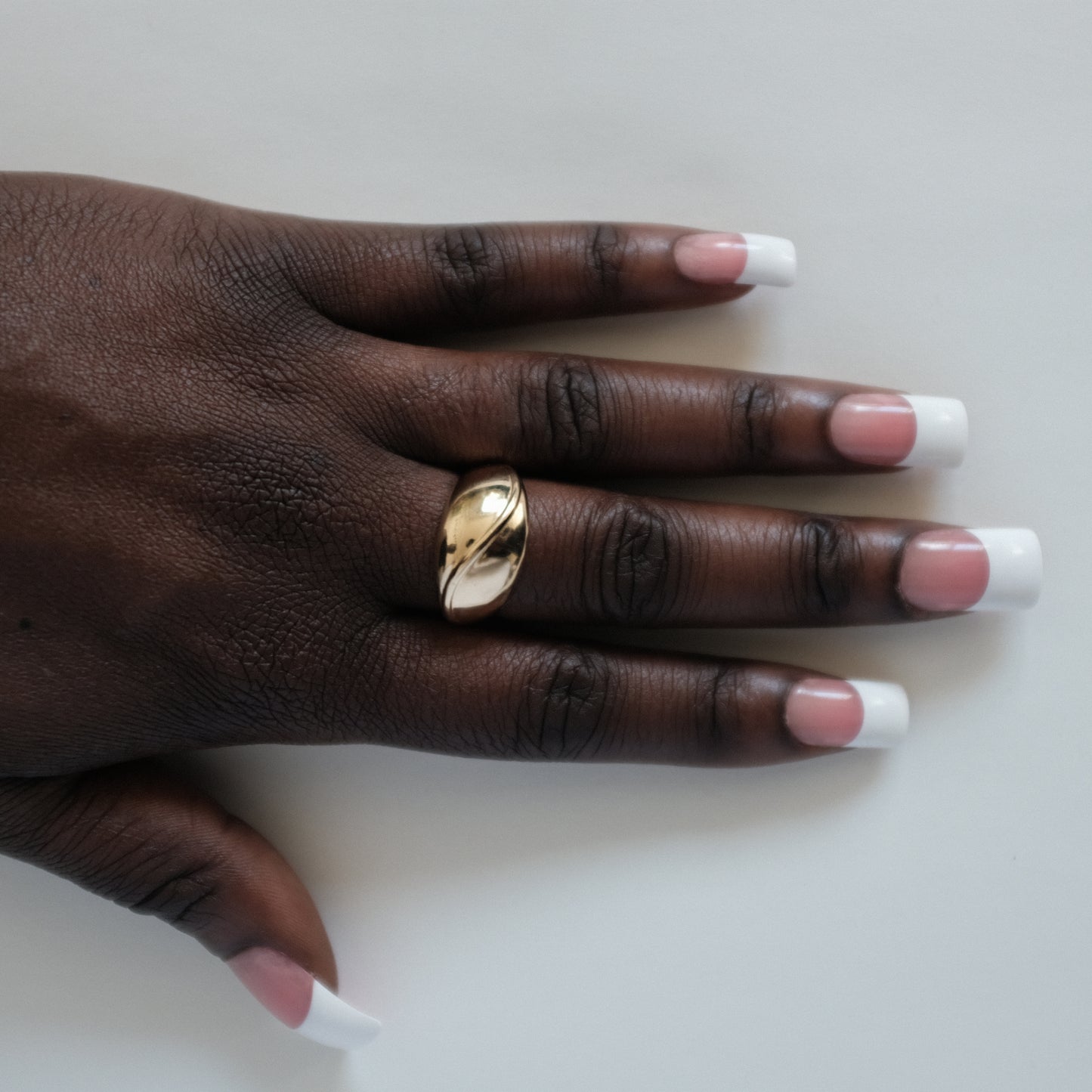 Sleek Wave Ring