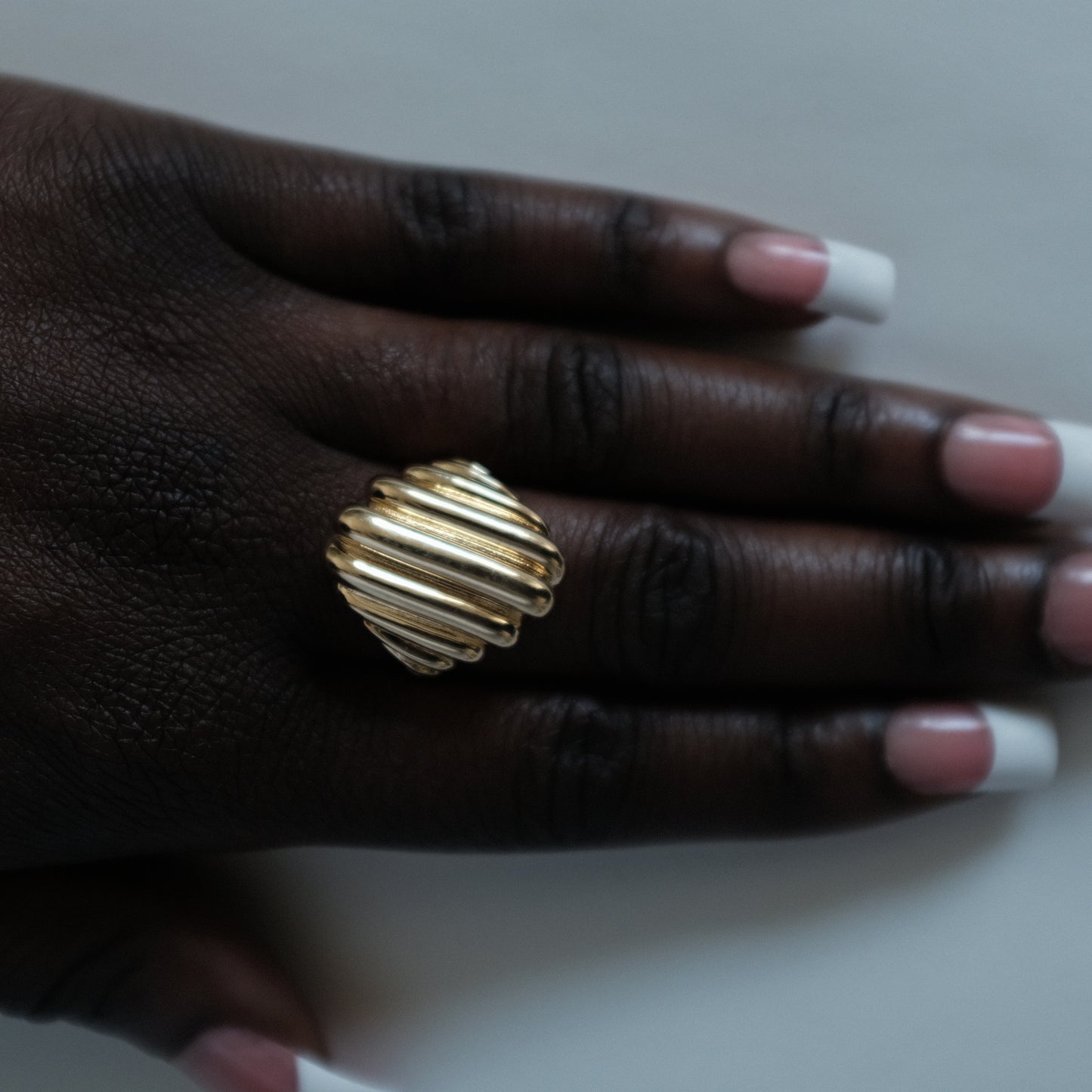 Ribbed Square Ring