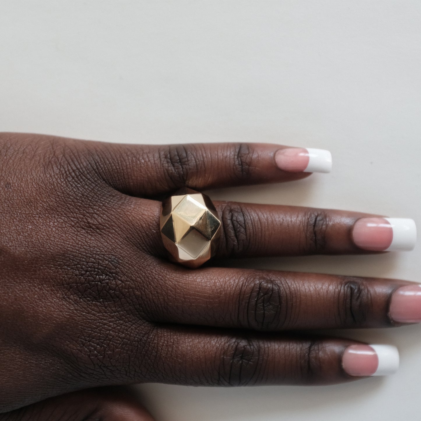 Faceted Dome Ring