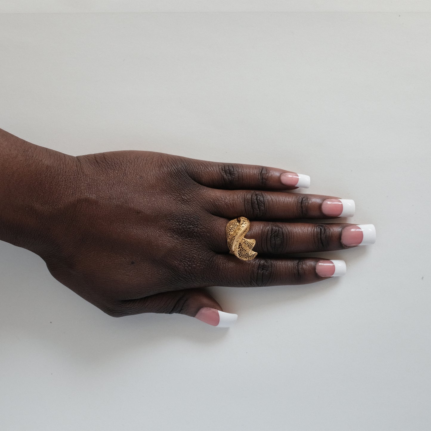 Gilded Filigree Ring