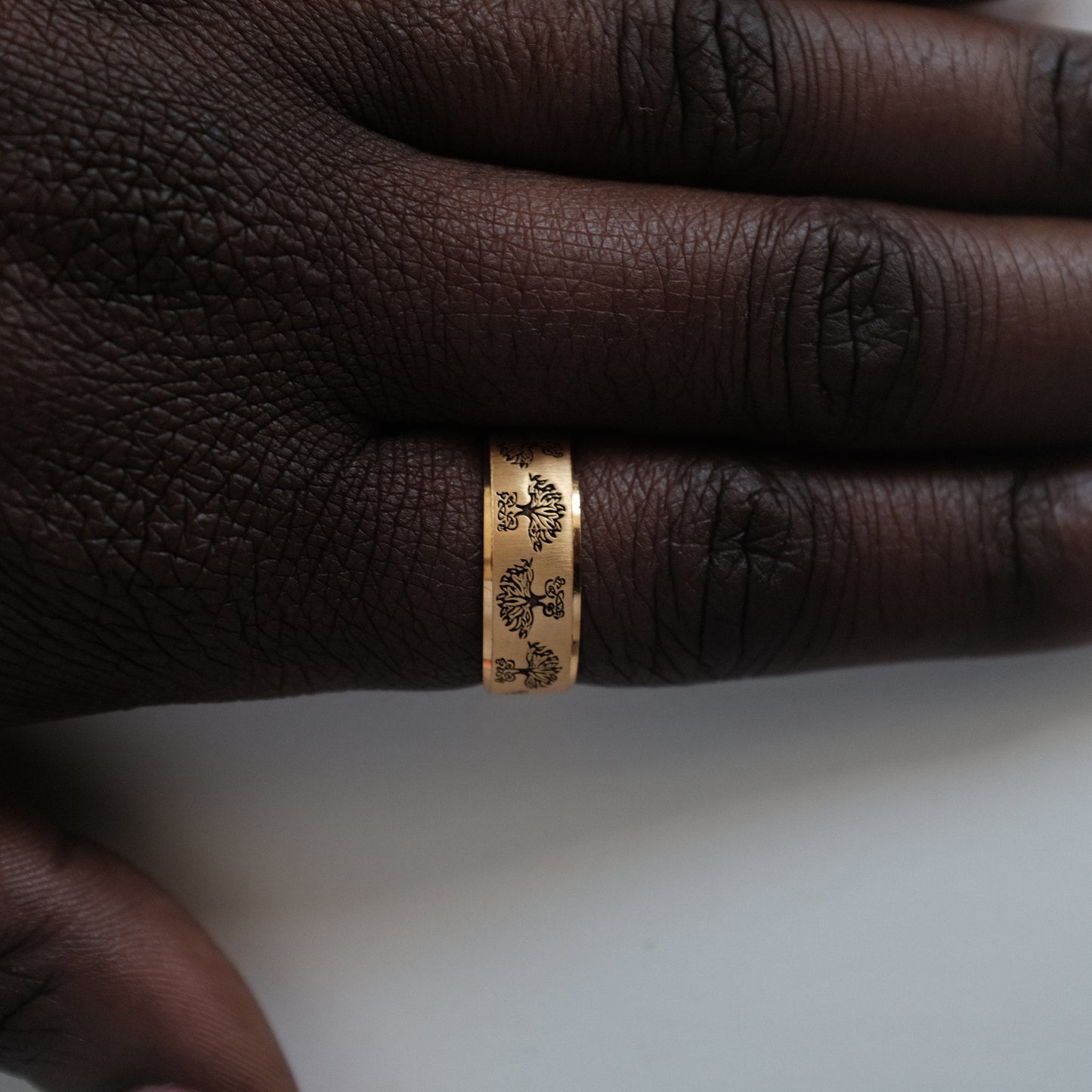 Floral Engraved Band