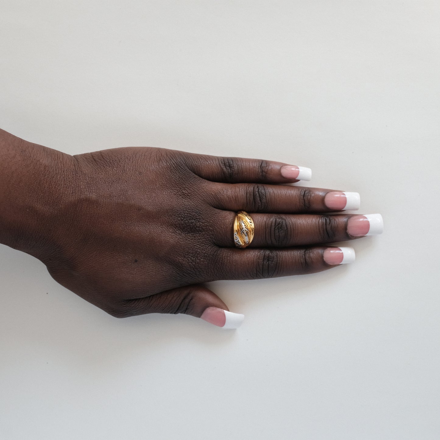 Two-Tone Mirage Ring