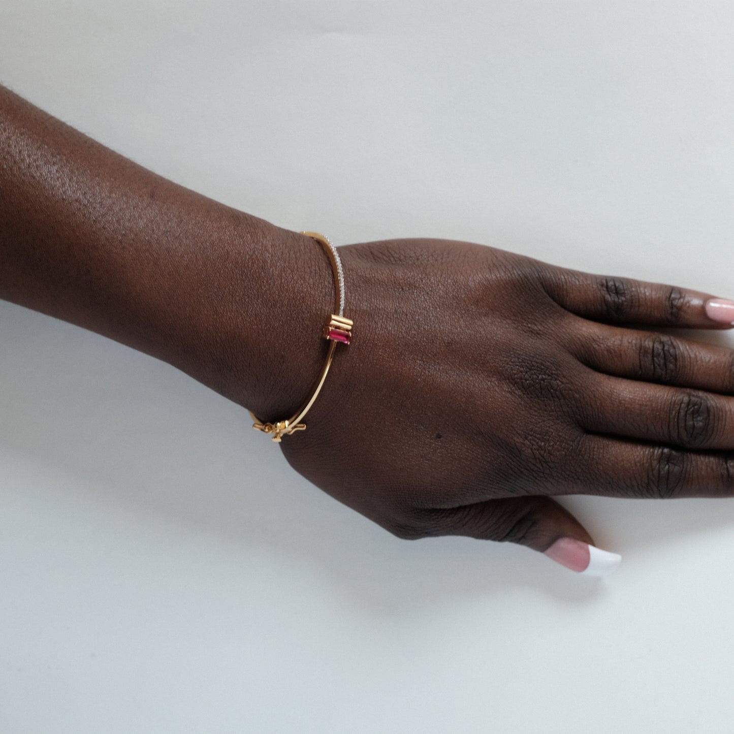 Ruby Accent Bangle