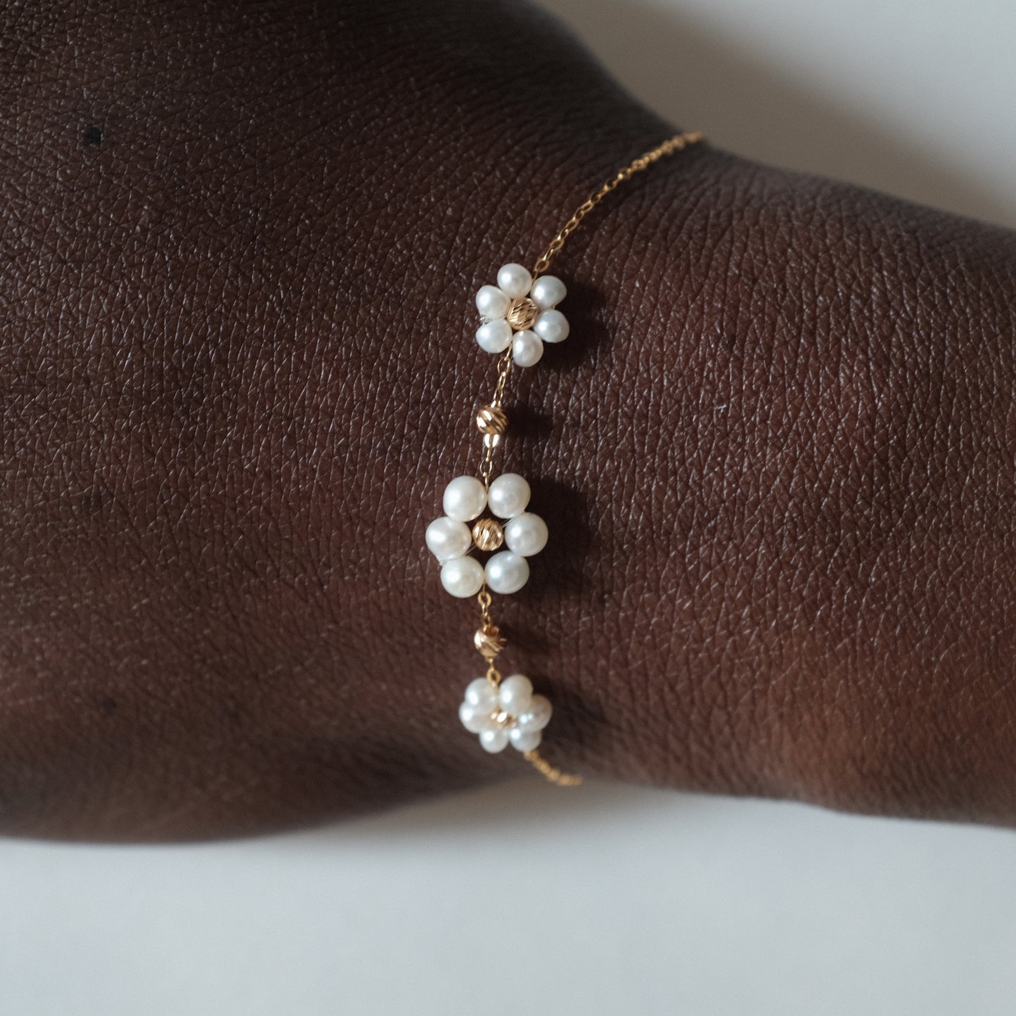 Pearl Daisy Bracelet