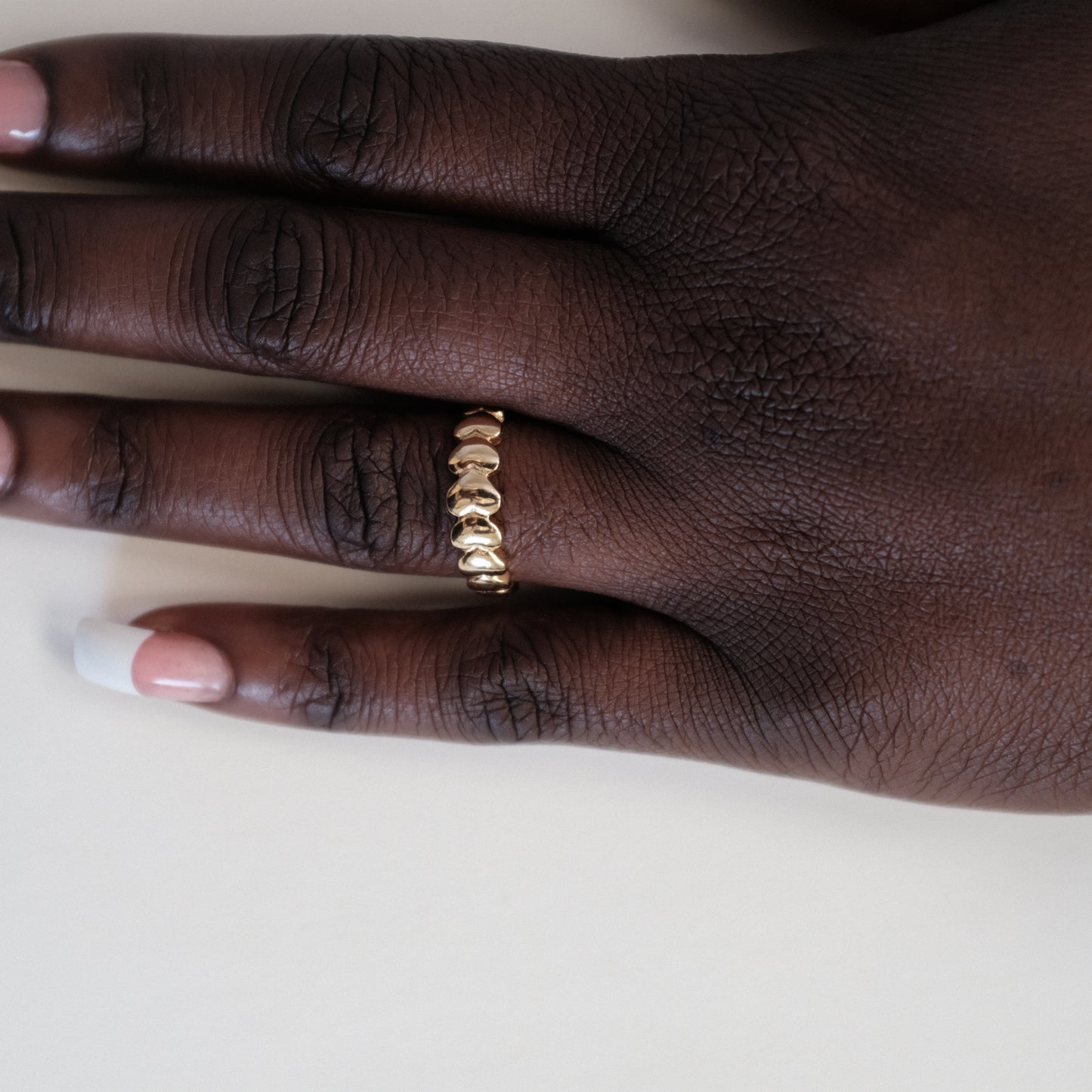 Scalloped Heart Ring